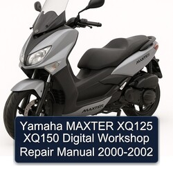 2000-2002 Yamaha Maxter XQ125 XQ150 Digital Service Repair Workshop Manual PDF