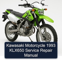 1993 Kawasaki KLX Series Motorcycle KLX650 Service Repair Workshop Manual PDF
