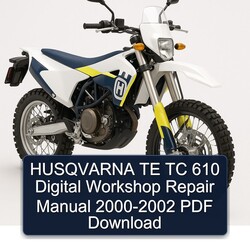 2000-2002 Husqvarna TC Models TE 610 Digital Service Repair Workshop Manual PDF