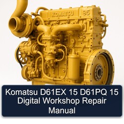 Komatsu 95 D61EX 15 D61PQ Digital Service Repair Workshop Manual PDF