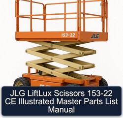 JLG Liftlux Scissors 153-22 CE Illustrated Master List Parts Catalog PDF