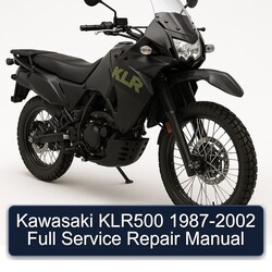 1987-2002 Kawasaki KLR Series KLR500 Service Repair Workshop Manual PDF