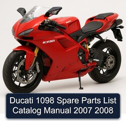 2007-2008 Ducati 1098 Spare Catalog Parts PDF