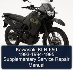 1993-1995 Kawasaki KLR Series KLR-650 - Supplementary Service Repair Workshop Manual PDF