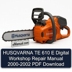 2000-2002 Husqvarna TE Models 610 E Digital Service Repair Workshop Manual PDF