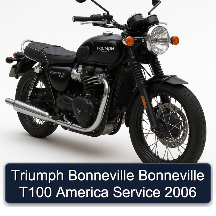 2006 Triumph Bonneville T100 America Service Repair Workshop Manual PDF