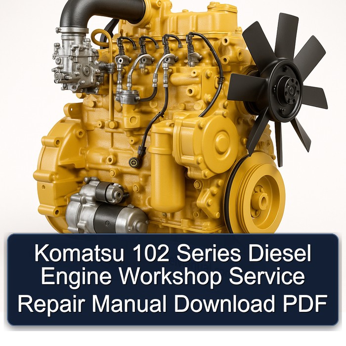 Komatsu 102 Series Diesel Engine Service Repair Workshop Manual PDF