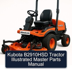 Kubota B2910HSD Tractor Illustrated Master Parts Catalog PDF