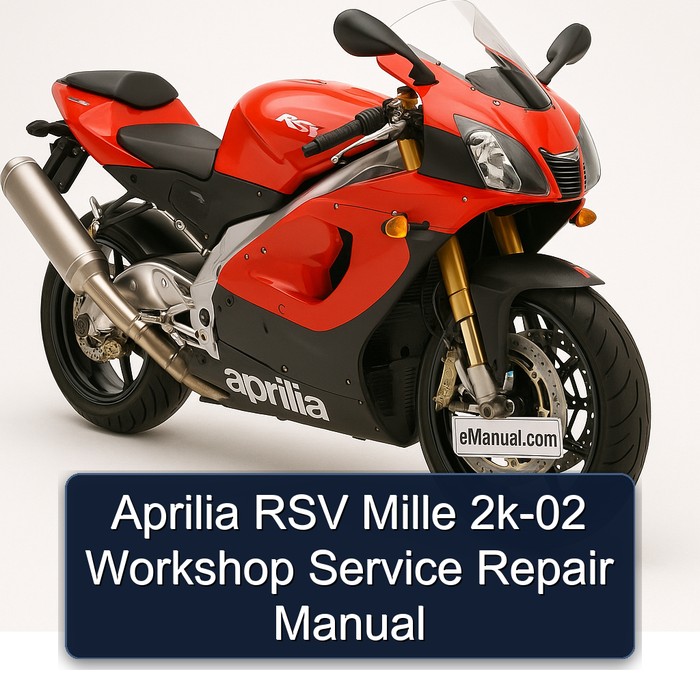 Aprilia RSV Models Mille 2K-02 Service Repair Workshop Manual PDF