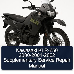 2000-2002 Kawasaki KLR Series KLR-650 - Supplementary Service Repair Workshop Manual PDF