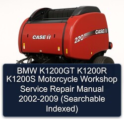 2002-2009 BMW K1200GT K1200R K1200S Motorcycle - (searchable Indexed) Service Repair Workshop Manual PDF