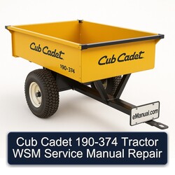 Cub Cadet 190-374 Tractor WSM Service Repair Workshop Manual PDF