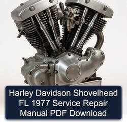 1977 Harley Davidson FL Models Shovelhead Service Repair Workshop Manual PDF