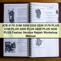 JCB 3170 3190 3200 3220 3230 Plus Fastrac Service Repair Workshop Manual PDF