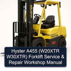 Hyster A455 (w20xtr W30xtr) Forklift Service Repair Workshop Manual PDF