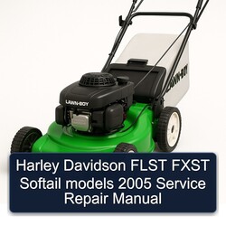 2005 Harley Davidson Softail Flst Fxst Models Service Repair Workshop Manual PDF
