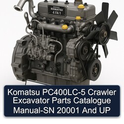Catálogo de Partes y Manual del Excavador de Orugas Komatsu PC400LC-5 - Números de Serie 20001 y Superiores