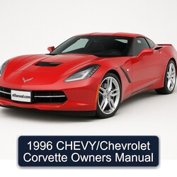 1996 Chevrolet Chevy / Corvette Owners Owner's Manual PDF