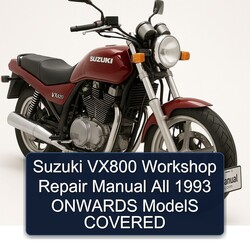 1993 Suzuki VX800 All Onwards Models Covered Service Repair Workshop Manual PDF