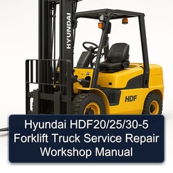 Hyundai Hdf20/25/30-5 Forklift Truck Service Repair Workshop Manual PDF