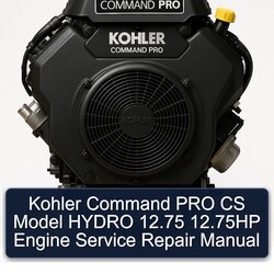 Kohler Command Pro Models CS Model Hydro 12.75 12.75hp Engine Service Repair Workshop Manual PDF