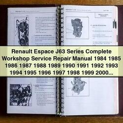 1984-2003 Renault Espace J63 Series Service Repair Workshop Manual PDF