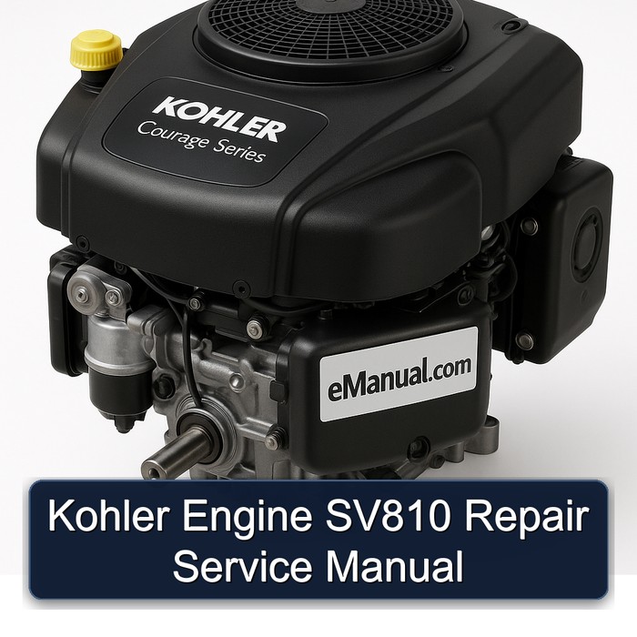 Kohler Courage Series Engine SV810 Service Repair Workshop Manual PDF