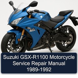 1989-1992 Suzuki GSX Series GSX-R1100 Motorcycle Service Repair Workshop Manual PDF
