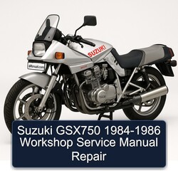 1984-1986 Suzuki GSX Series GSX750 Service Repair Workshop Manual PDF