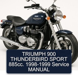 1998-1999 Triumph Thunderbird 900 Sport 885cc. Service Repair Workshop Manual PDF