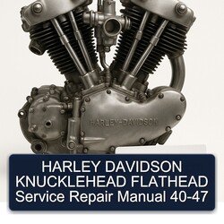 Harley Davidson Model 125 Knucklehead Flathead Service Repair Workshop Manual PDF
