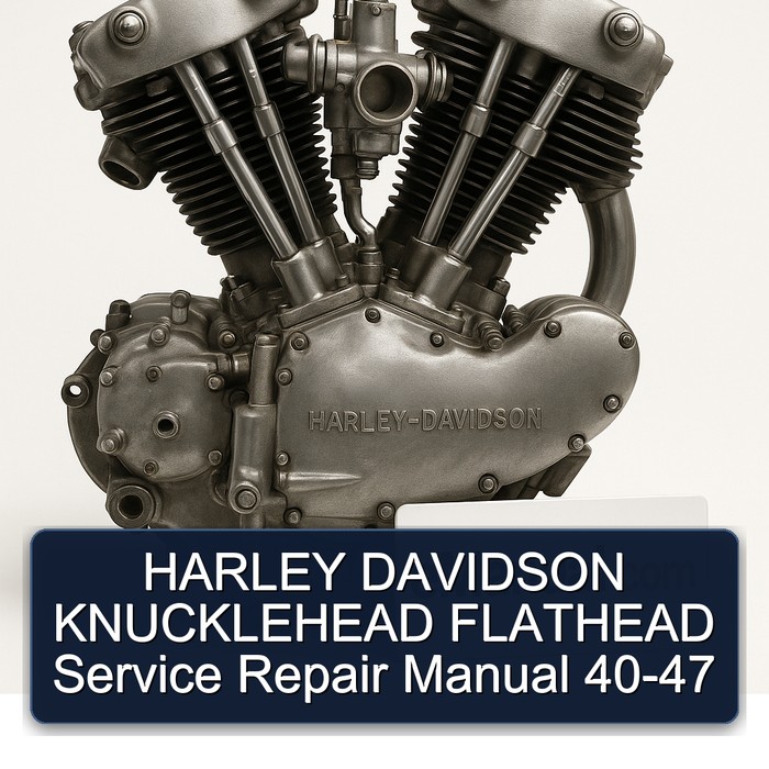Harley Davidson Model 125 Knucklehead Flathead Service Repair Workshop Manual PDF