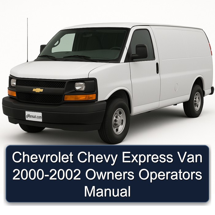 2000-2002 Chevrolet Express Chevy Van - Owners Operators Operator's Manual PDF