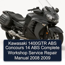 2008-2009 Kawasaki Concours Models 1400GTR ABS 14 Service Repair Workshop Manual PDF
