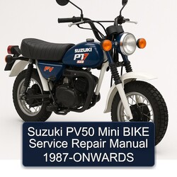 1987 Suzuki PV50 Mini Bike -onwards Service Repair Workshop Manual PDF