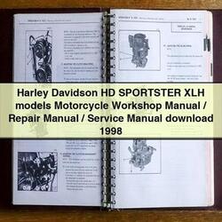 1998 Harley Davidson Sportster HD XLH Models Motorcycle Service Repair Workshop Manual PDF