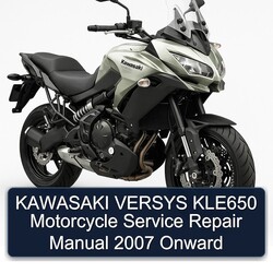 2007 Kawasaki Versys KLE650 Motorcycle Onward Service Repair Workshop Manual PDF