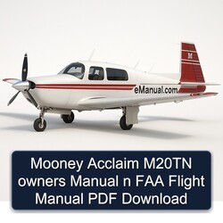 Mooney Acclaim M20TN Owners N FAA Flight Owner's Manual PDF