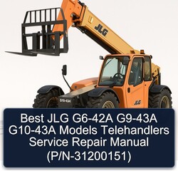 Best JLG G6-42A G9-43A G10-43A Models Telehandlers (p/n-31200151) Service Repair Workshop Manual PDF