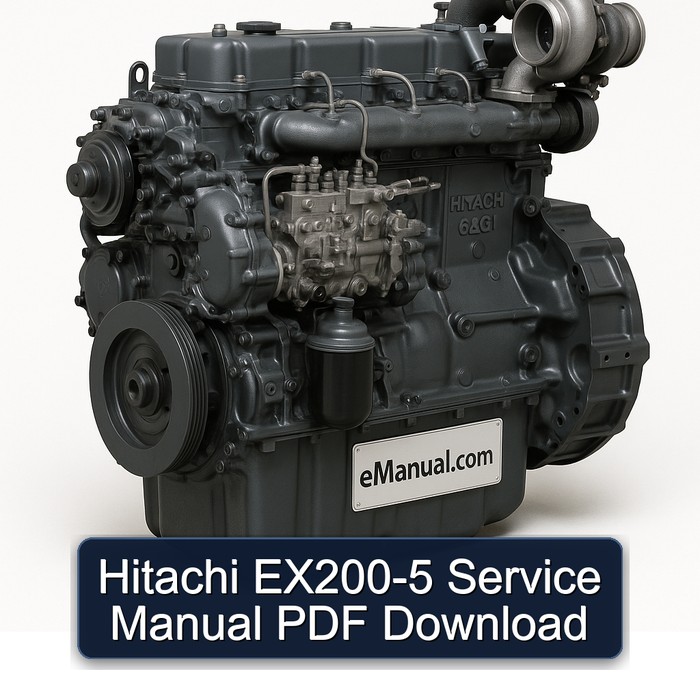 Hitachi 6bg1 EX200-5 Service Repair Workshop Manual PDF