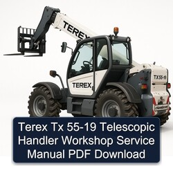 Terex Tx Telescopic Handler 55 19 Service Repair Workshop Manual PDF