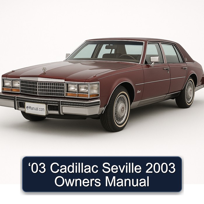 2003 Cadillac Seville ‘03 Owners Owner's Manual PDF