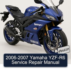 2006-2007 Yamaha YZF Models YZF-R6 Service Repair Workshop Manual PDF
