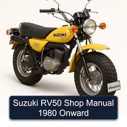 1980 Suzuki RV Series RV50 Shop Onward Service Repair Workshop Manual PDF