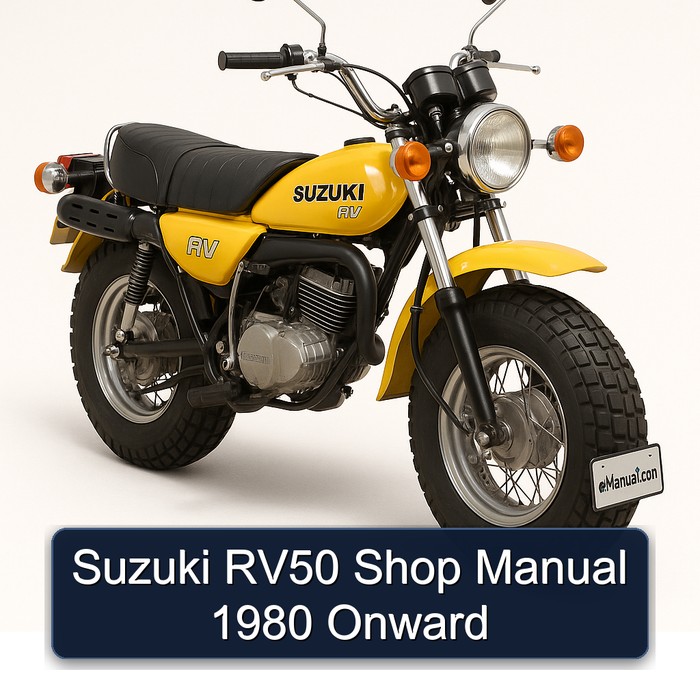 1980 Suzuki RV Series RV50 Shop Onward Service Repair Workshop Manual PDF