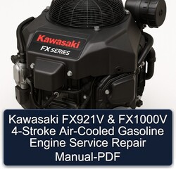 Kawasaki FX Series FX921V FX1000V 4-stroke Air-cooled Gasoline Engine Service Repair Workshop Manual PDF