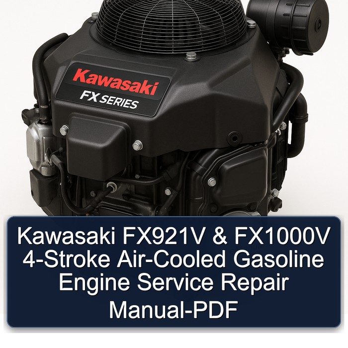 Kawasaki FX Series FX921V FX1000V 4-stroke Air-cooled Gasoline Engine Service Repair Workshop Manual PDF