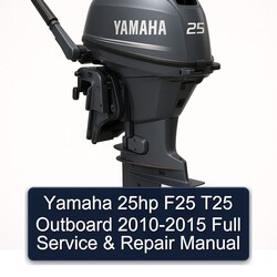 2010-2015 Yamaha 25HP F25 T25 Outboard Service Repair Workshop Manual PDF
