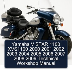 2000-2009 Yamaha Royal Star Venture V 1100 XVS1100 Technical Service Repair Workshop Manual PDF
