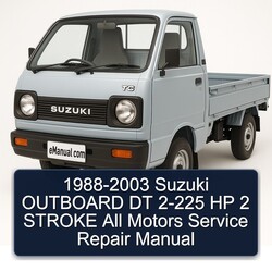 1988-2003 Suzuki Outboard Dt 2-225 Hp 2 Stroke All Motors Service Repair Workshop Manual PDF